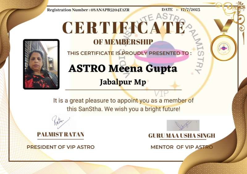 Certificate Of  Membership